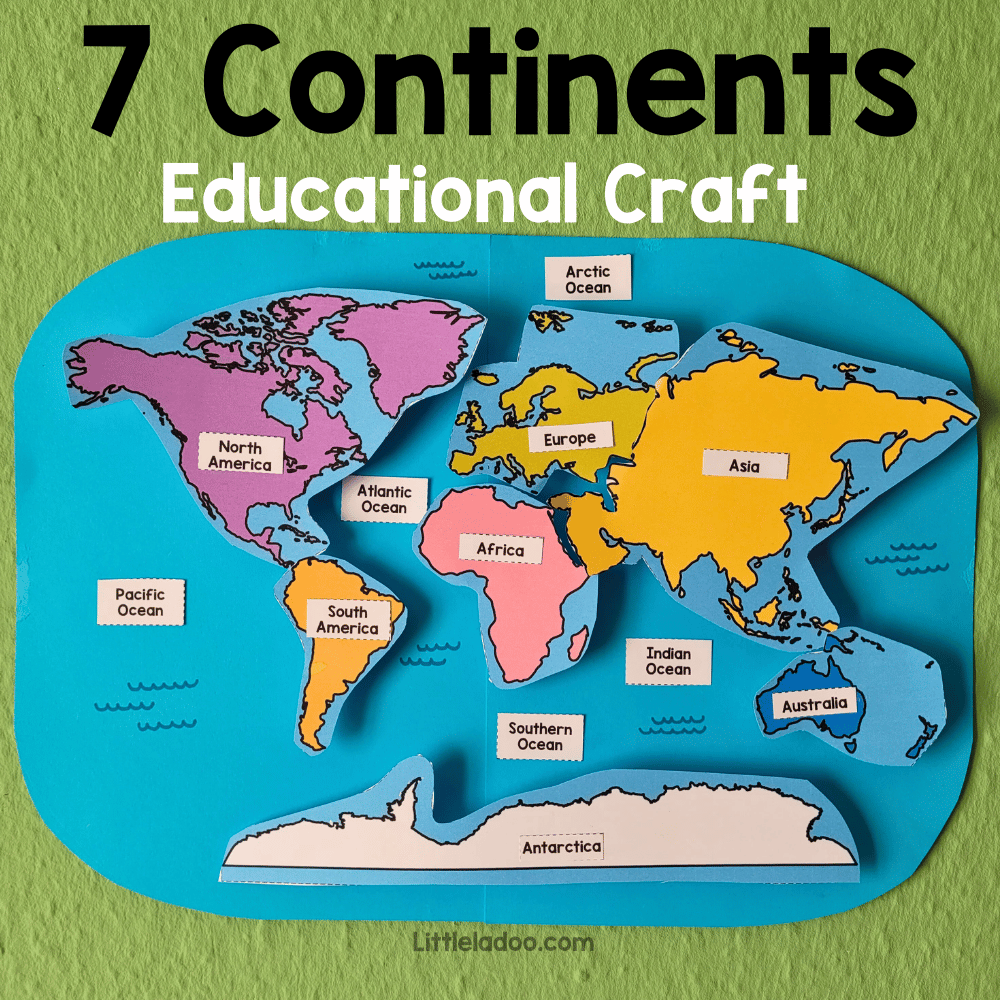 Continents Of The World Printable