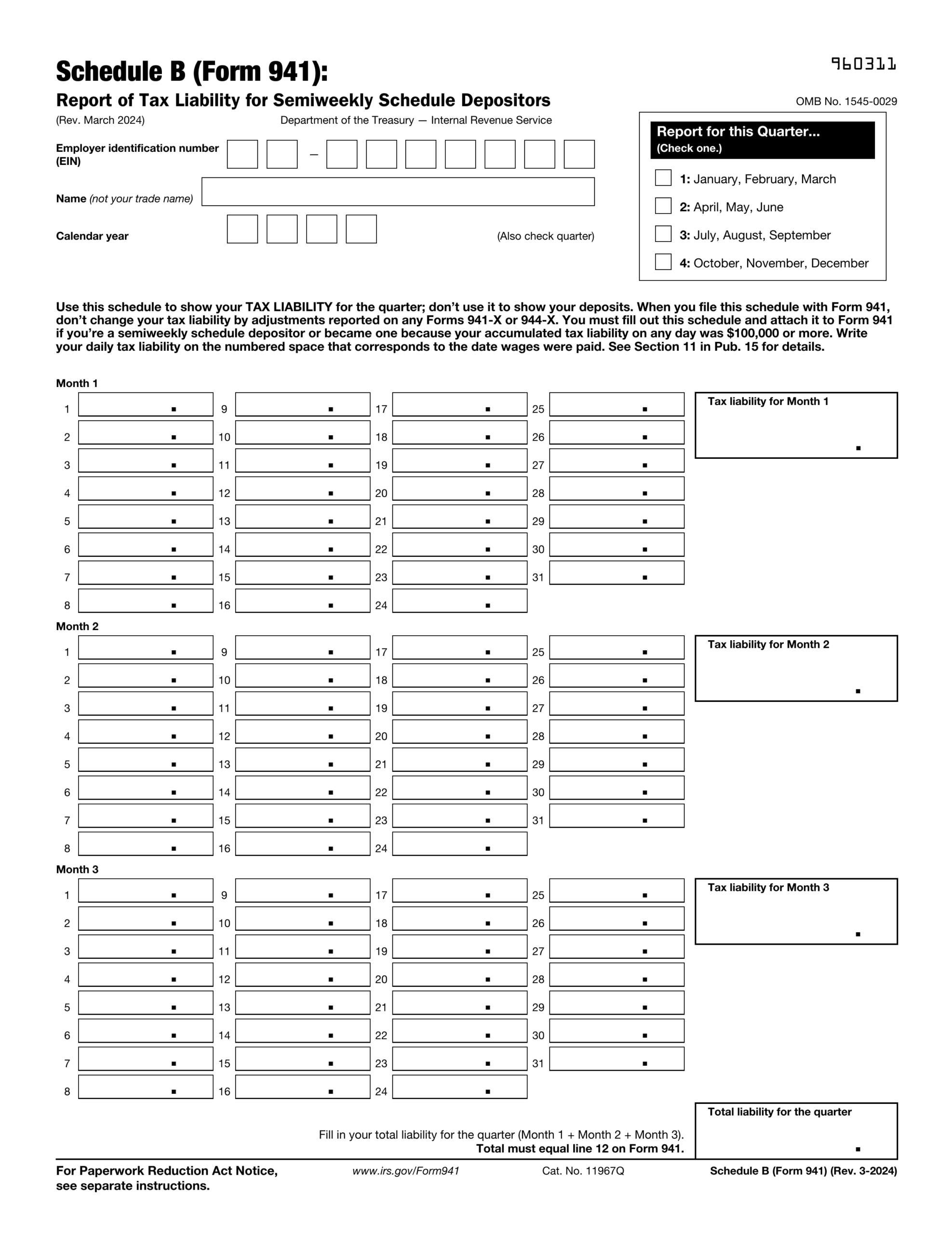 Form 2025 941