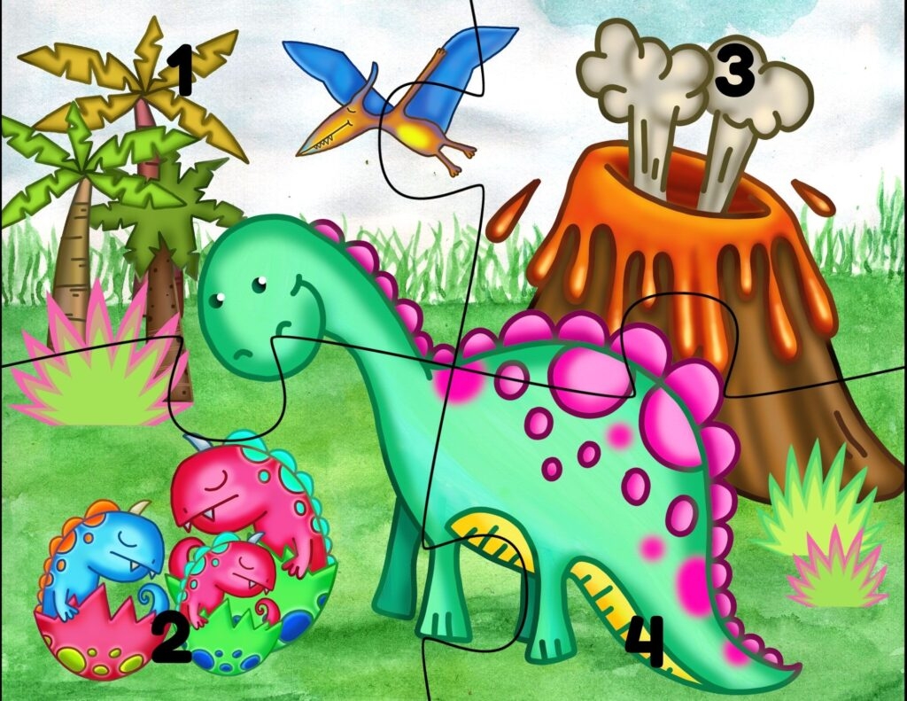 Free Printable Dinosaur Puzzles