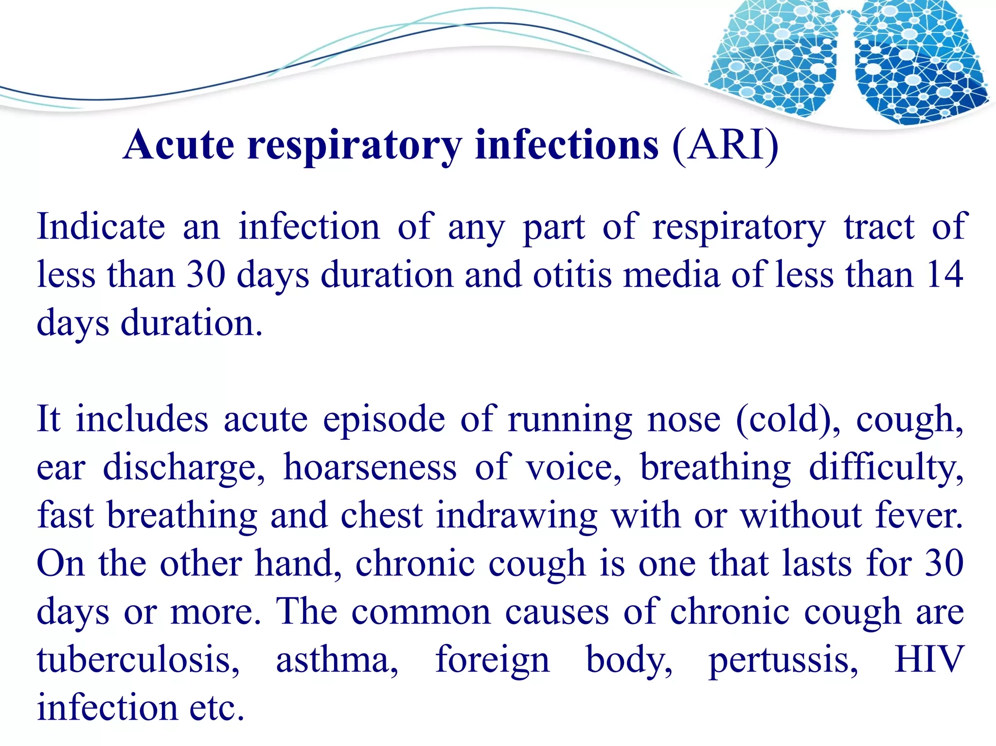 Acute Respiratory Infection ARI ODP