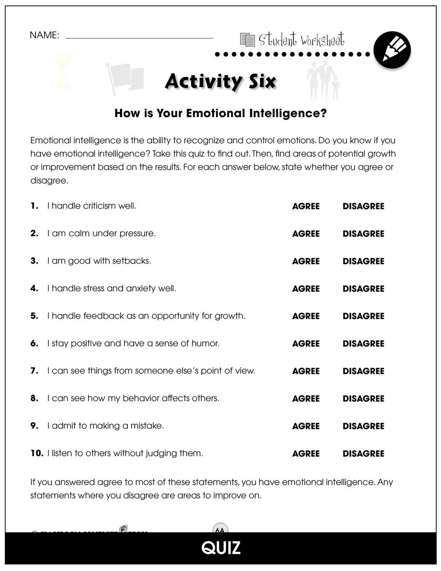 Life Skills Printable Activities