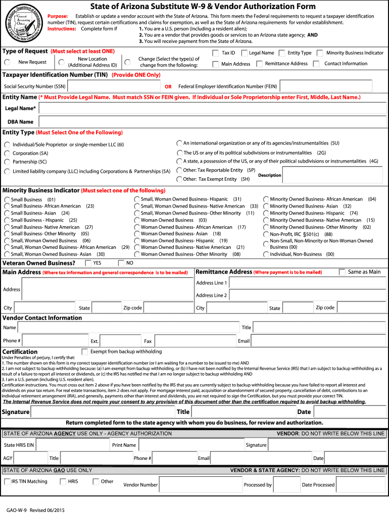 W9 Form Arkansas