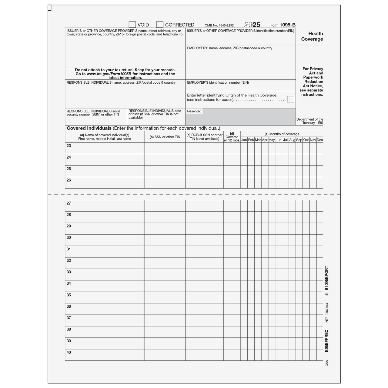 Irs 1095 Form B