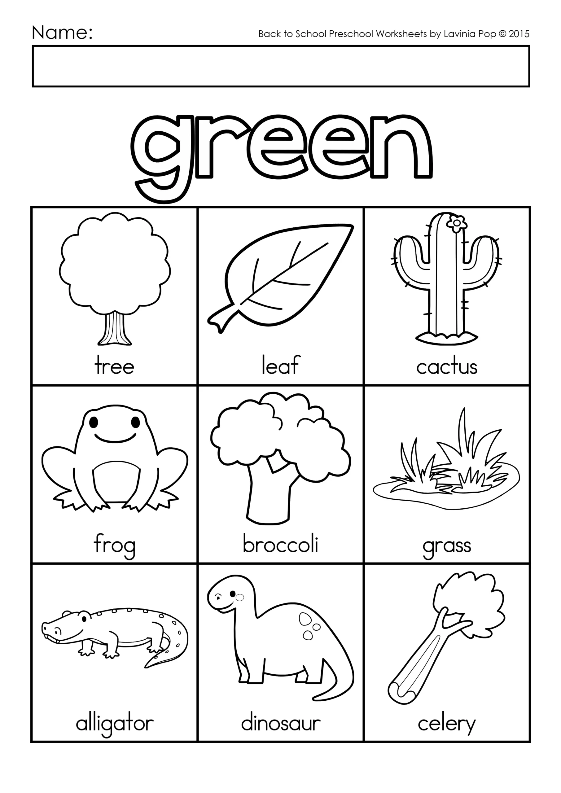 Back To School Preschool Worksheets And Activities No Prep