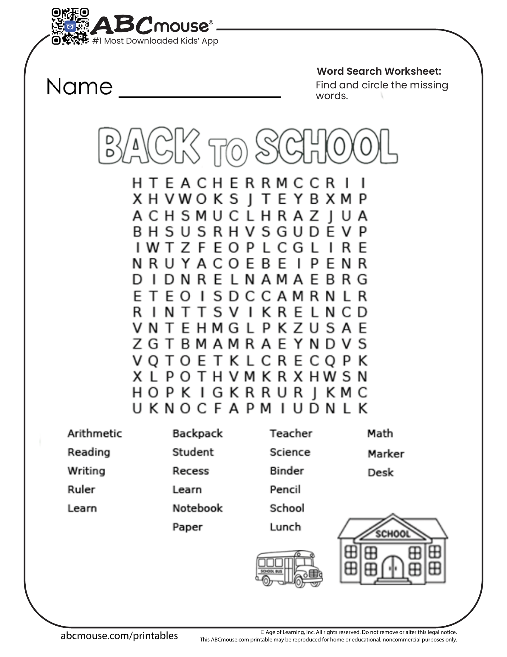 Printable Fun Worksheets