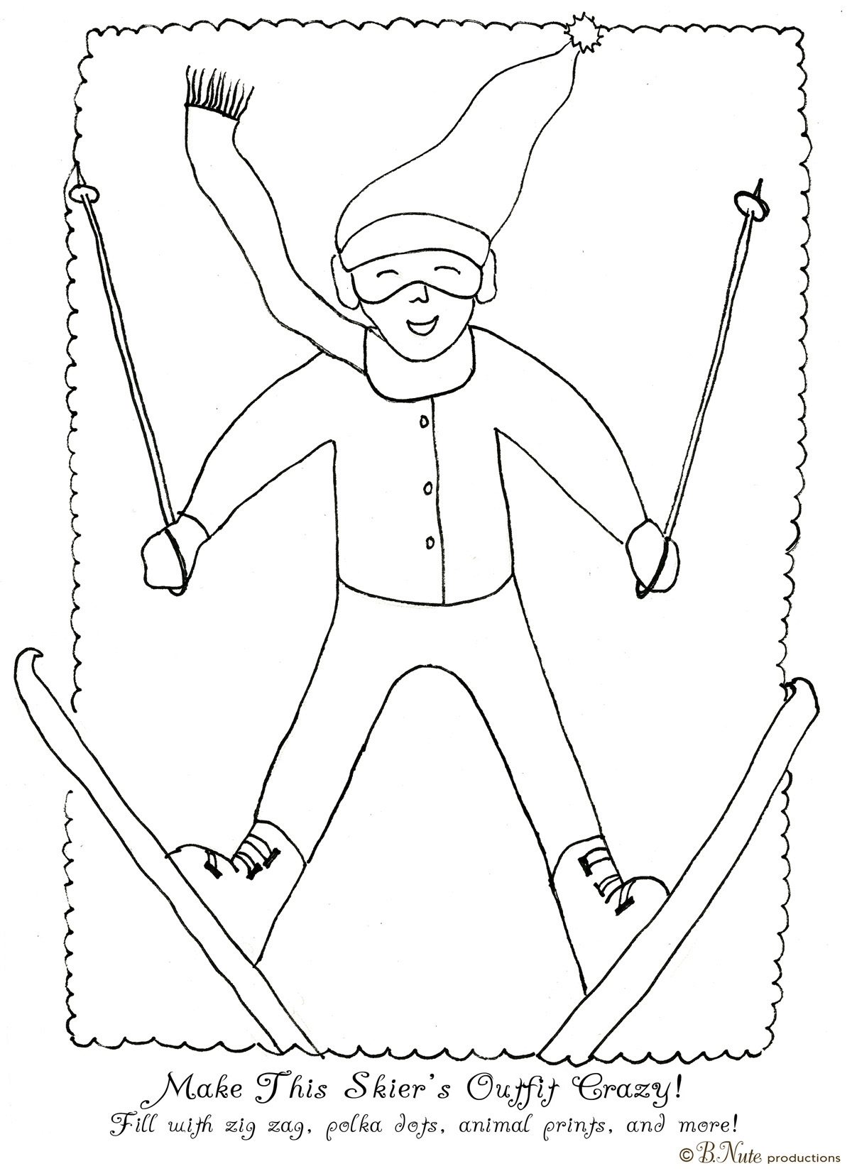 Free Printable Skiing Pictures