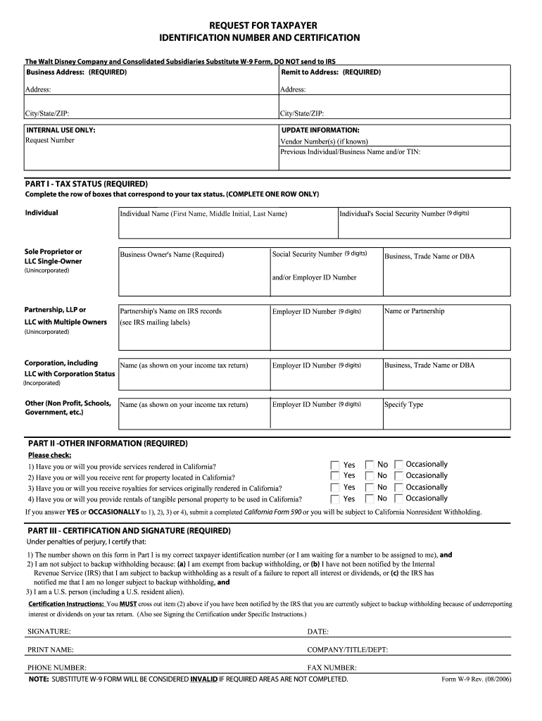 W9 Form Pdf Print