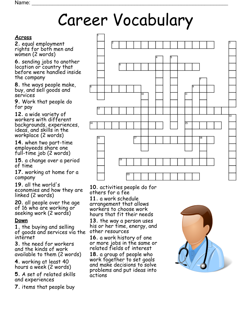 Careers Crossword WordMint