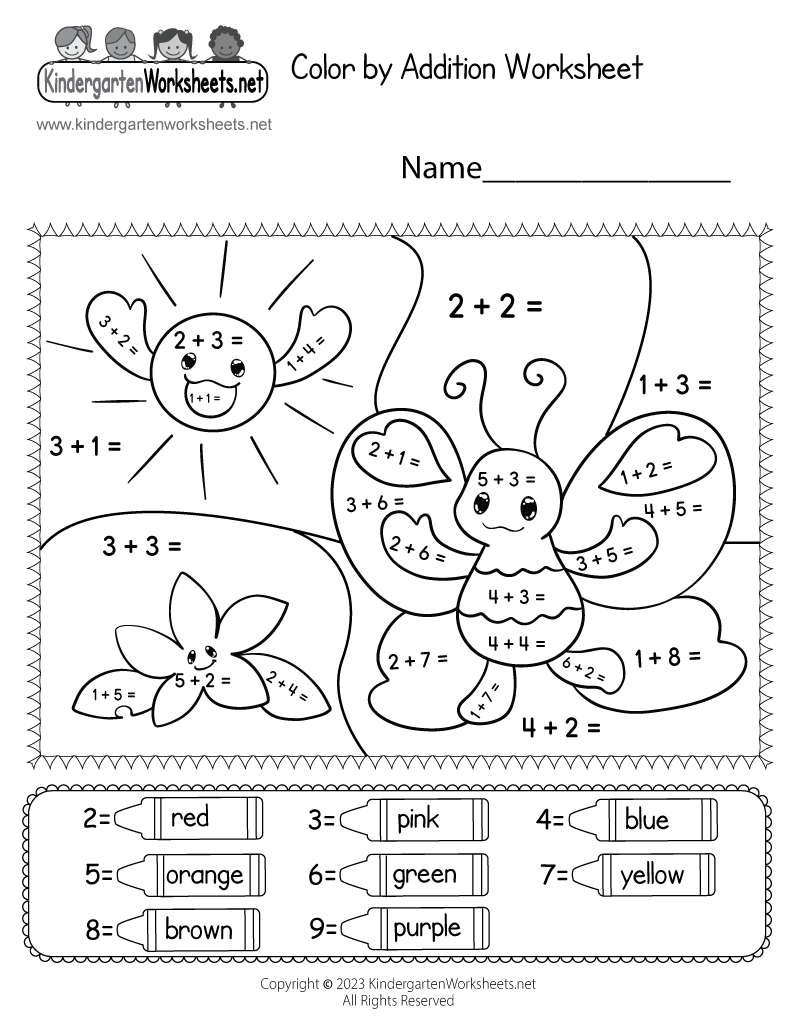 Printable Math Coloring Worksheets