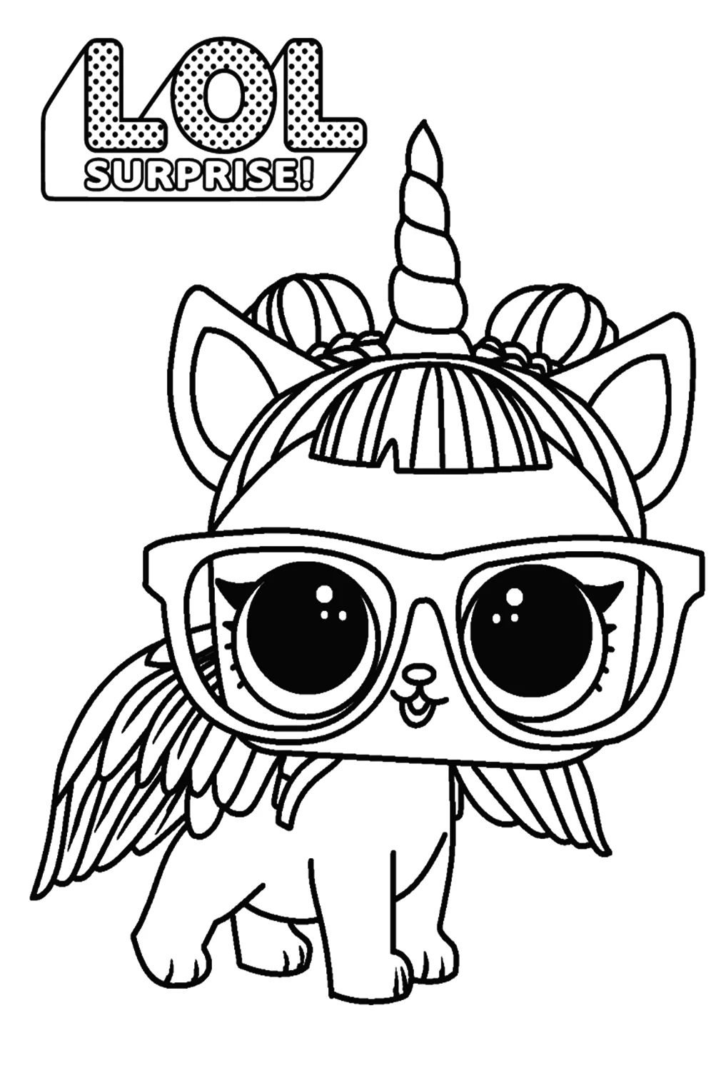 Printable Coloring Lol Doll