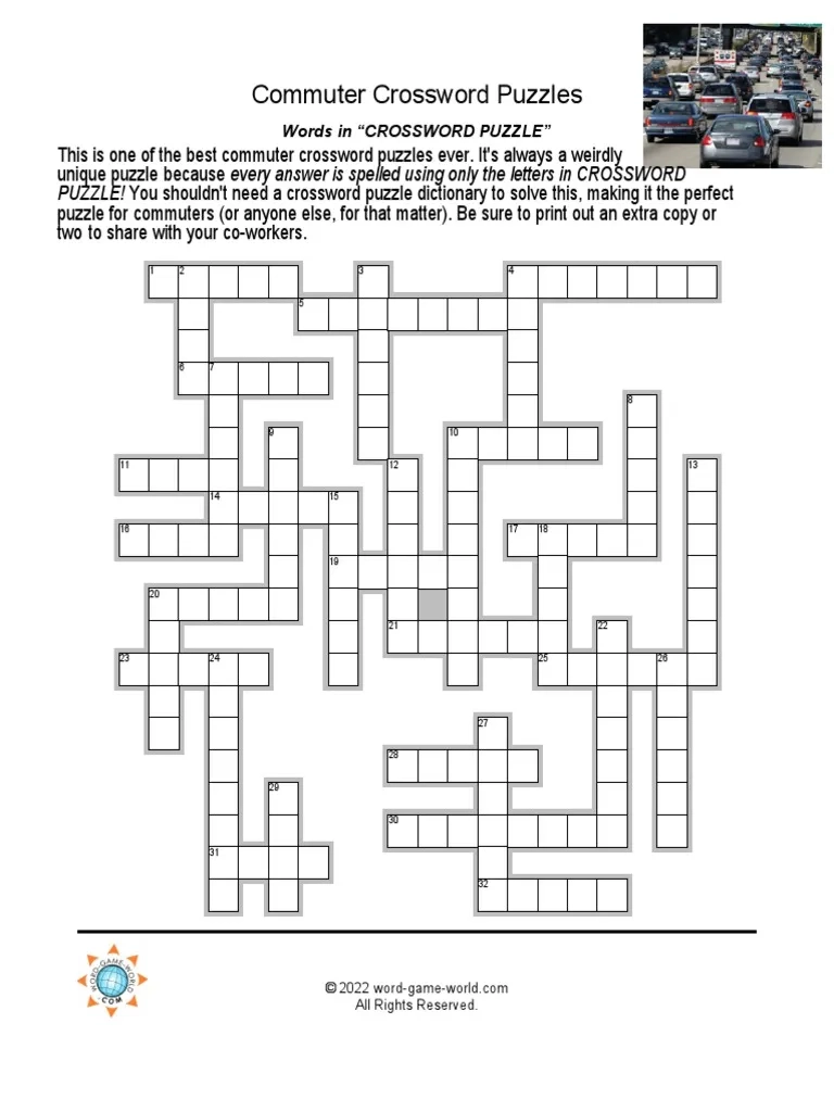 Commuter Crossword Puzzles Updated PDF