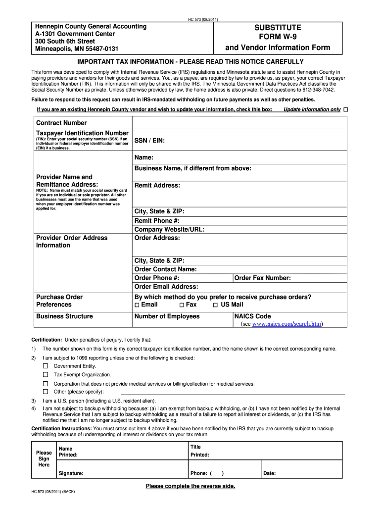 Company W 9 Form Fill Out amp Sign Online DocHub Worksheets Library