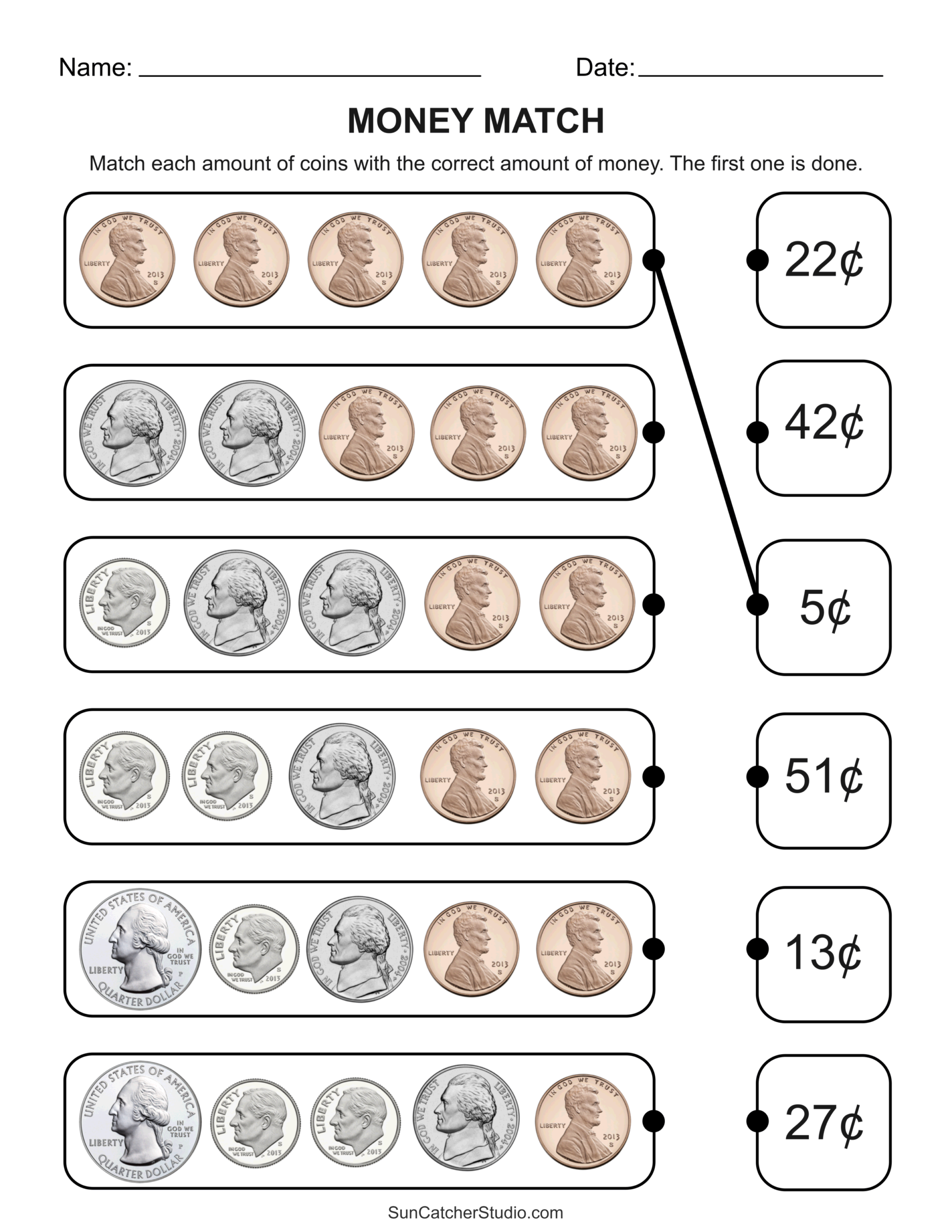 Counting Money Worksheets Money Math Free Printables 