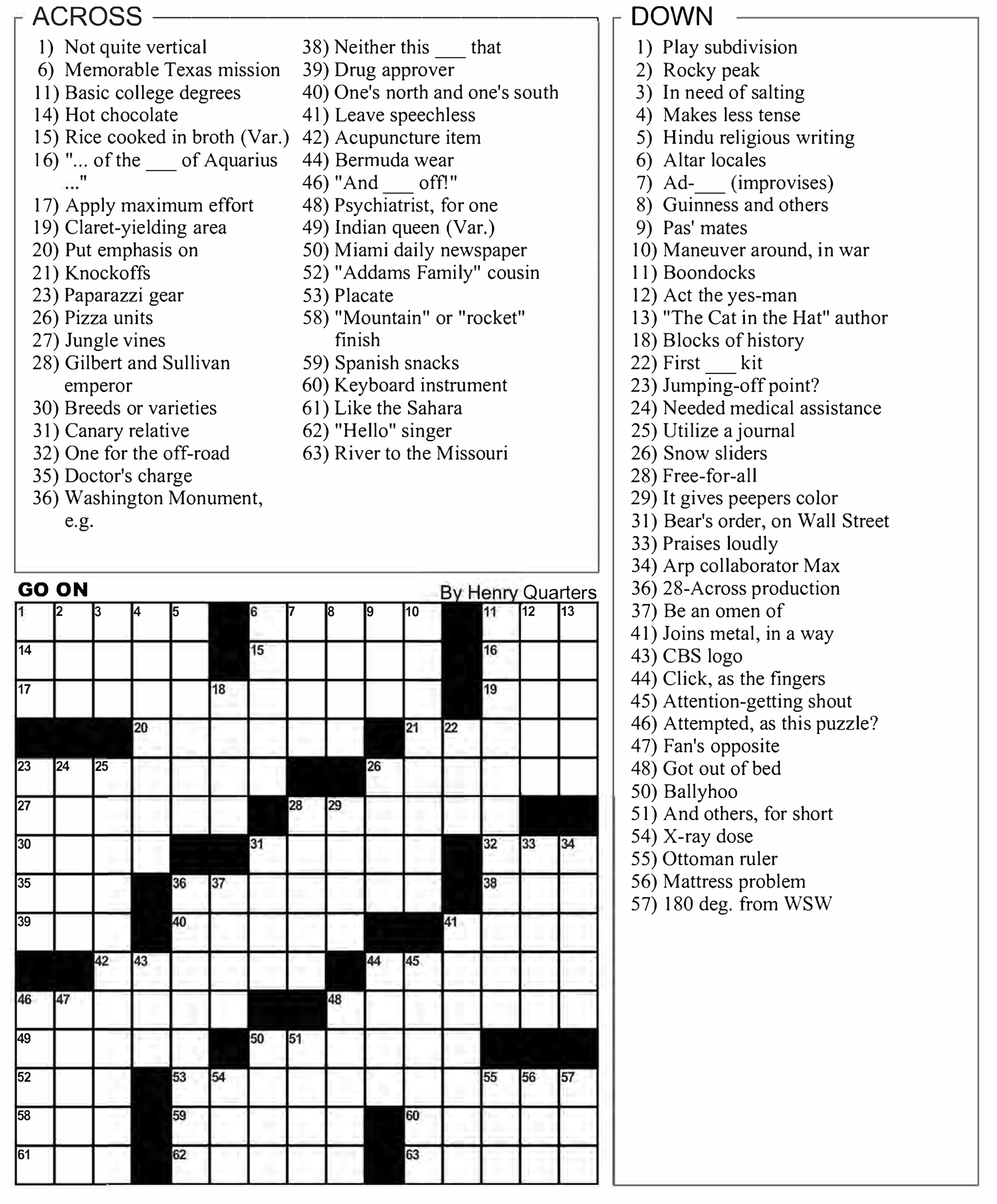 Nea Printable Crossword Puzzles