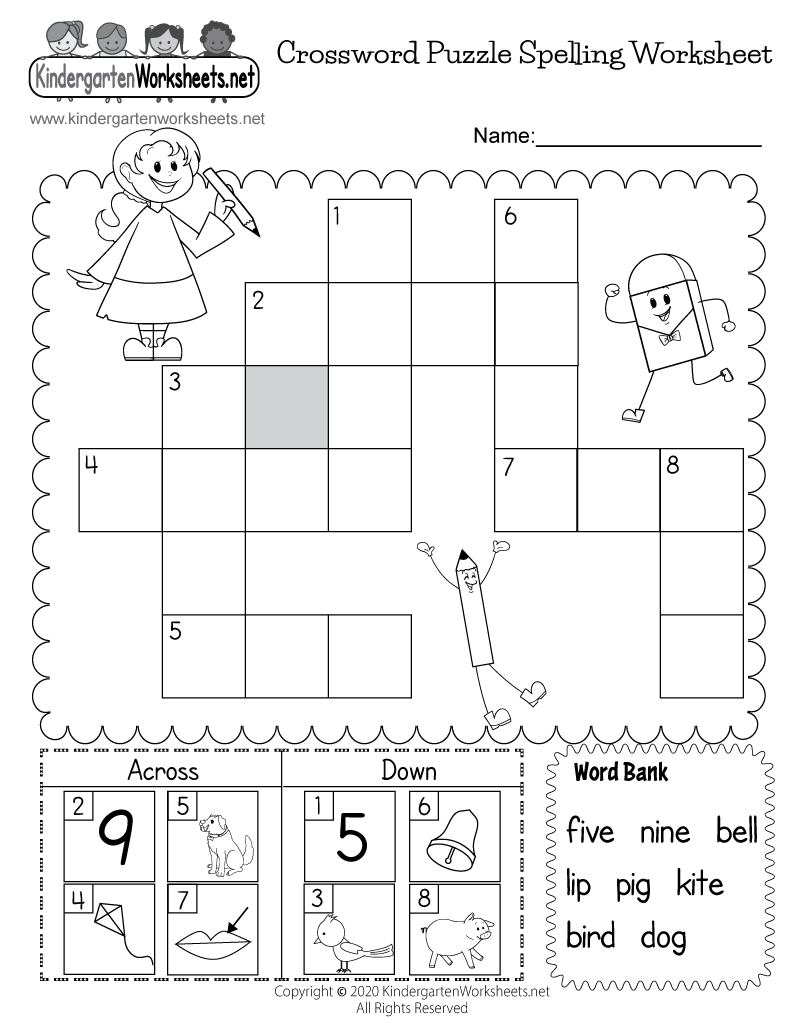 Online Free Printable Crossword Puzzle