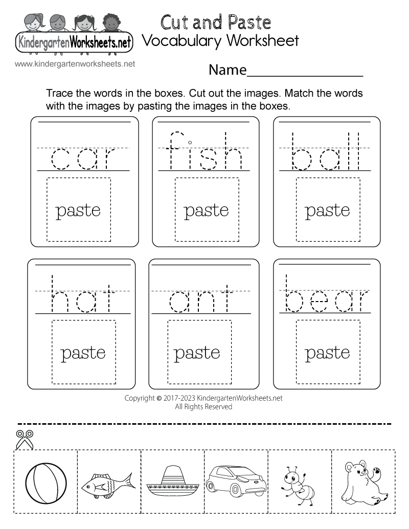 Free Printable Kindergarten Worksheets Kids