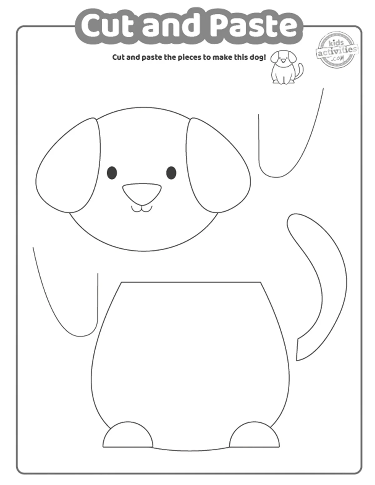 Free Cut And Glue Printables