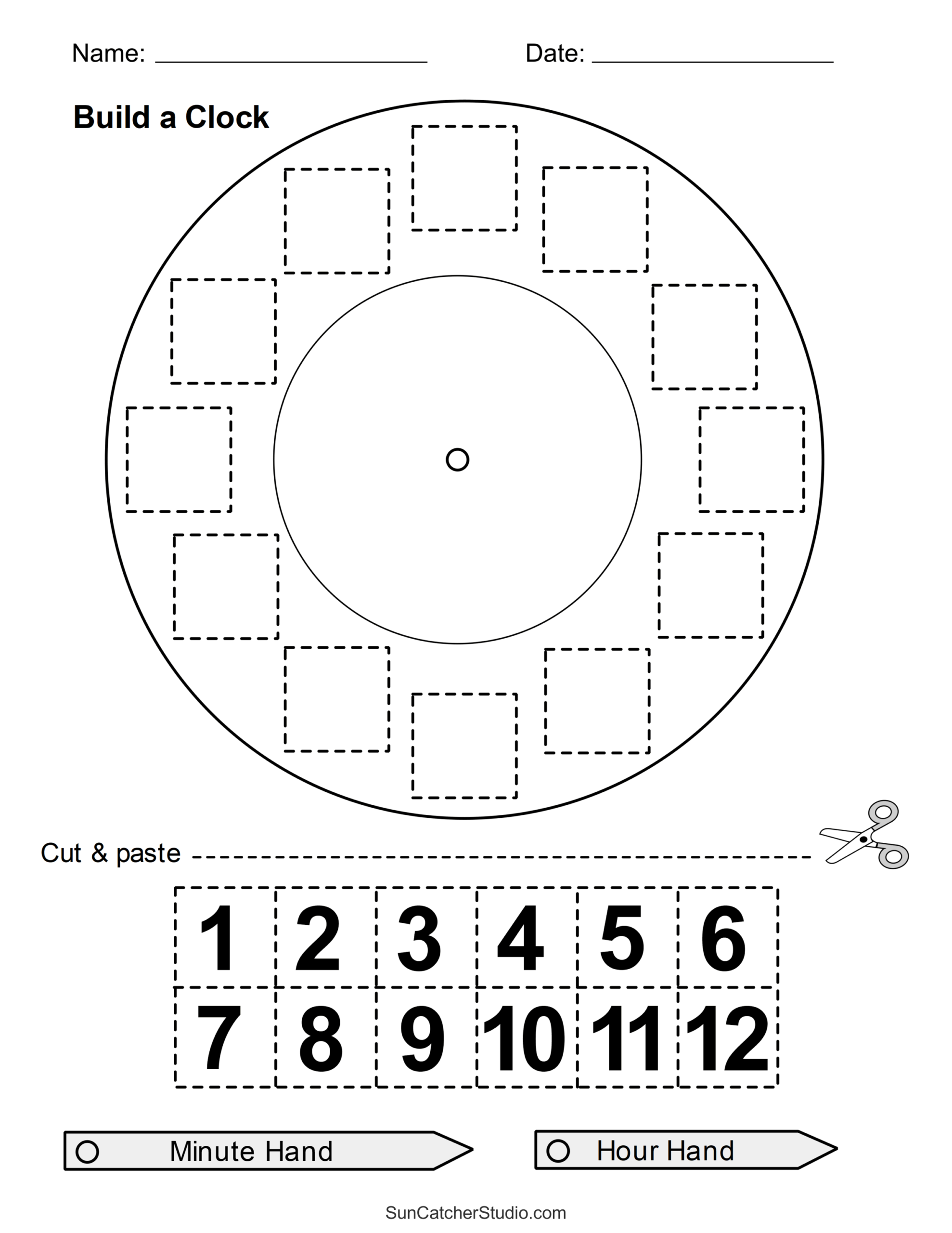 Cut And Paste Worksheets Printable Activities For Kids Free 