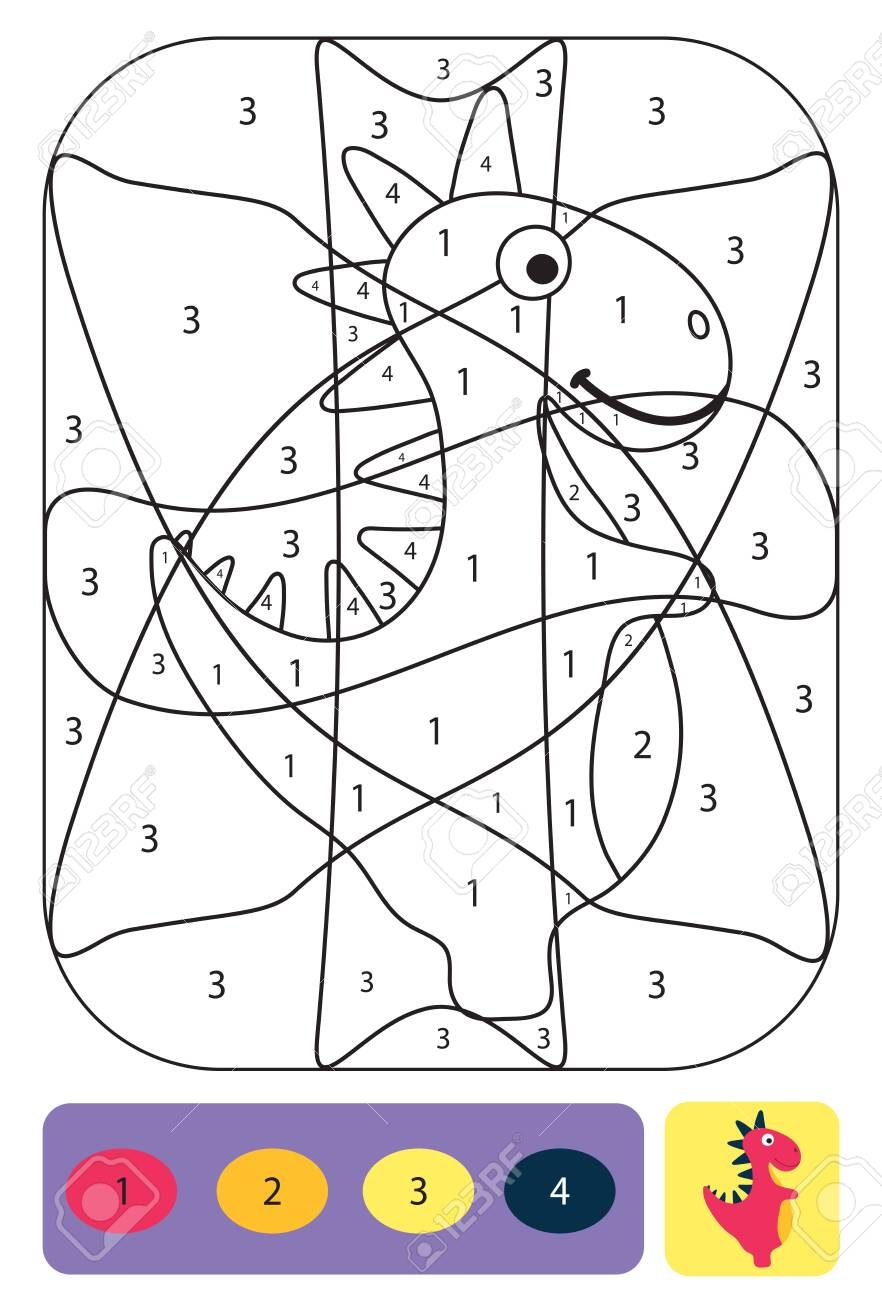 Cute Dino Coloring Page For Kids Printable Design Coloring Book 