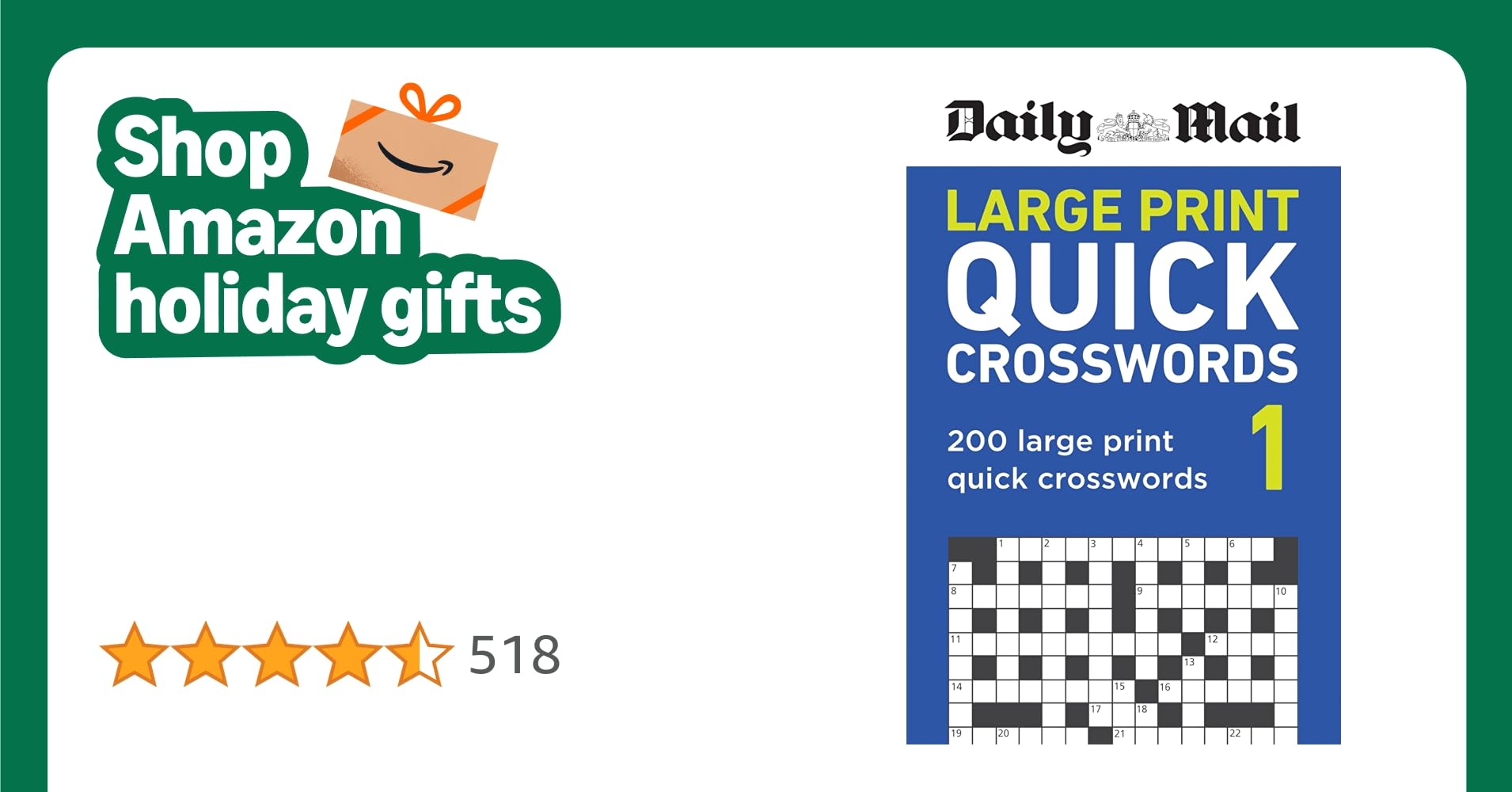 Daily Mail Large Print Quick Crosswords Volume 1 200 Large Print 