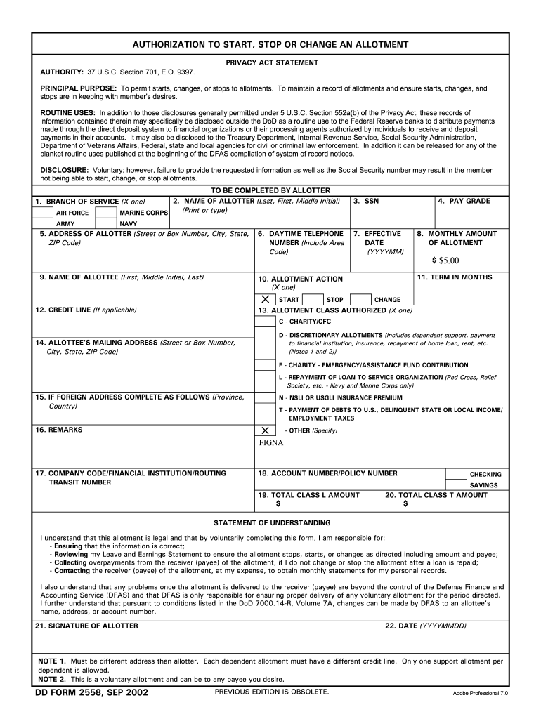 Dd Form 2058 Navy