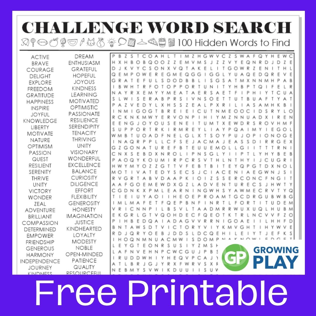 Hard Word Puzzles Printable Free