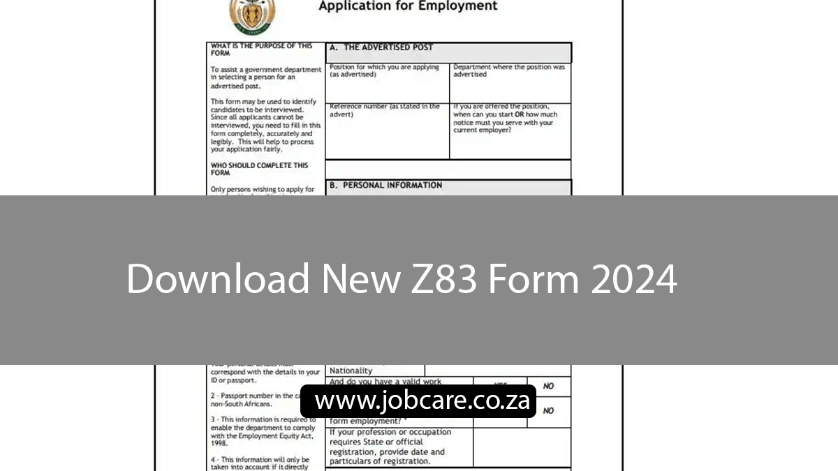Z83 Form 2025 Download Pdf Download