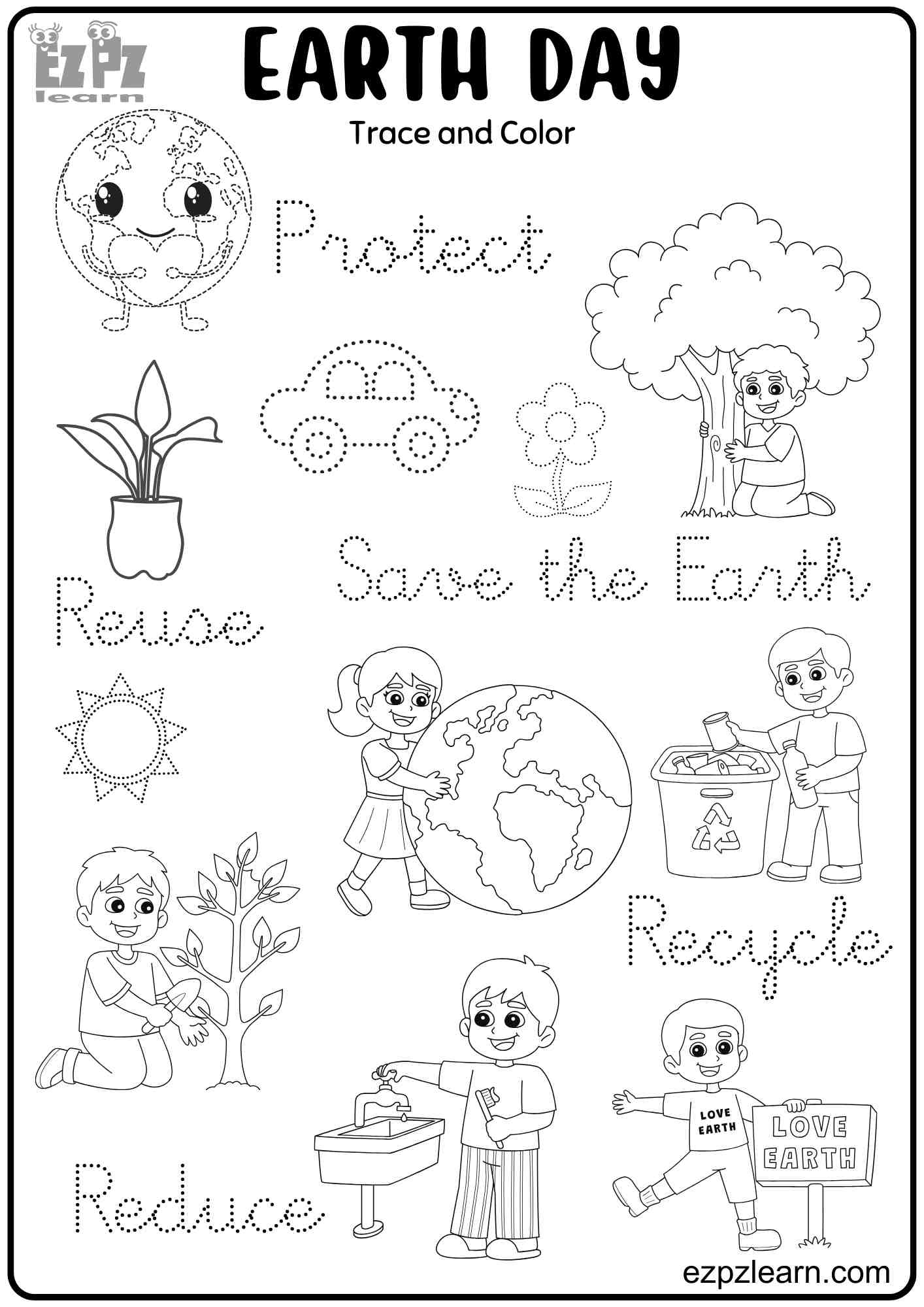 Earth Day Printable Worksheets
