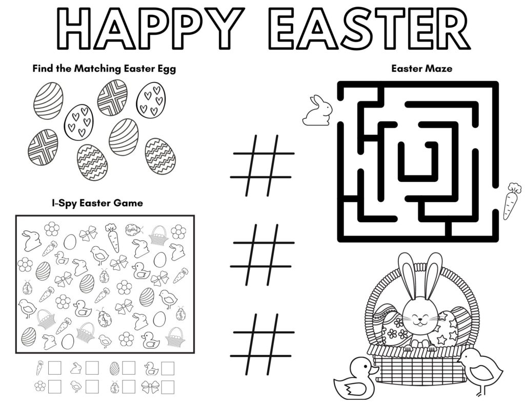 Easter Activity Pages Free Printable