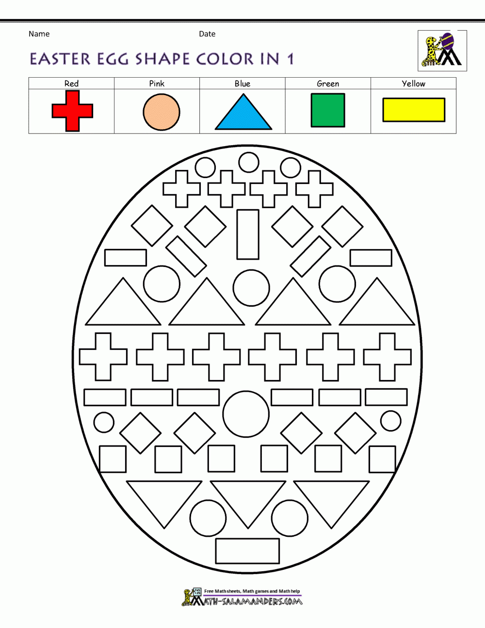 Free Printable Easter Math Worksheets