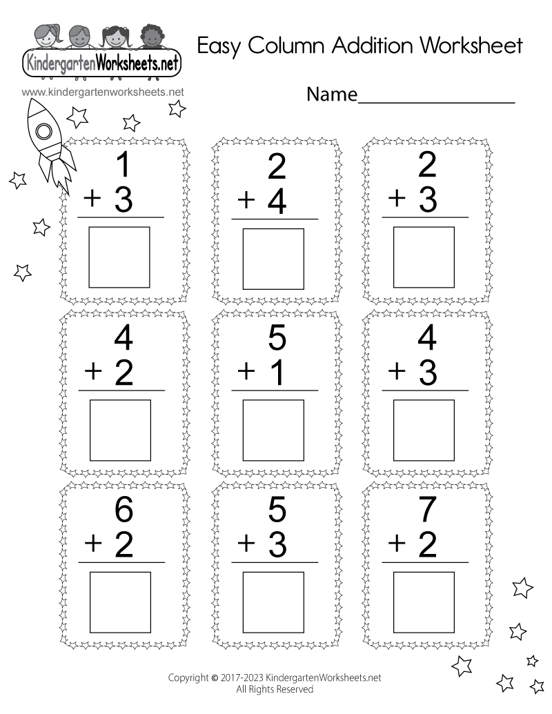Kindergarten Printable Worksheets Math