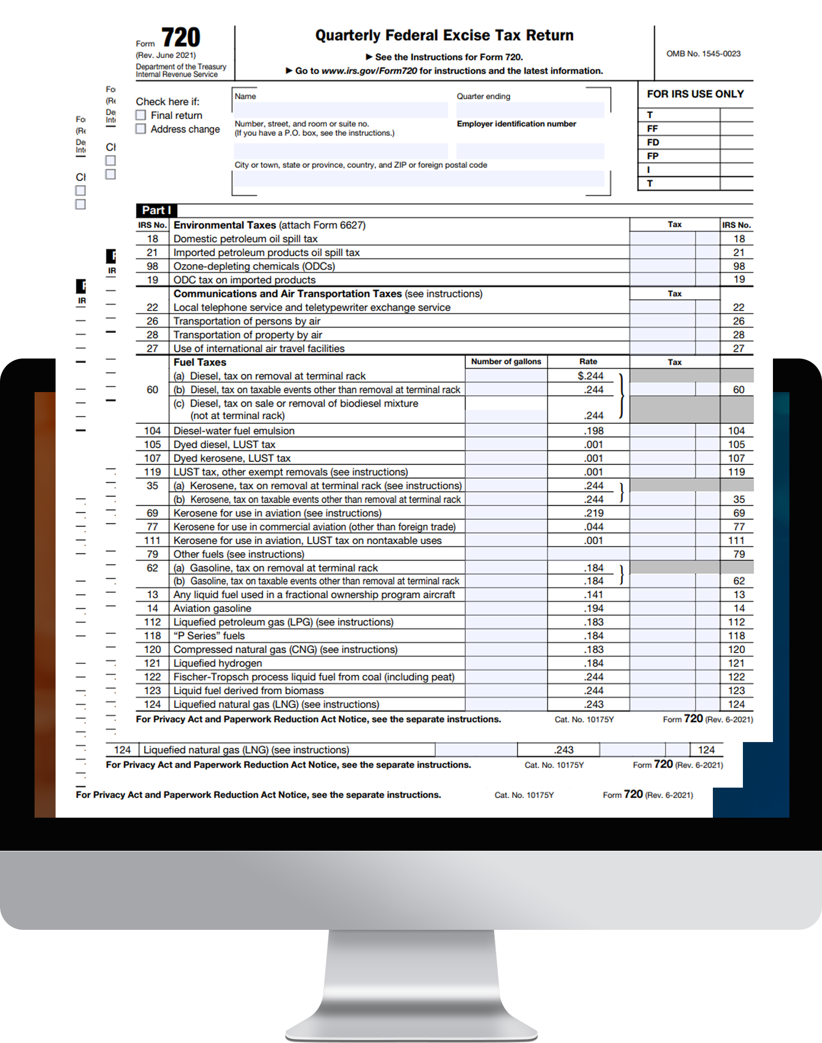 Irs Form 720 Instructions 2025