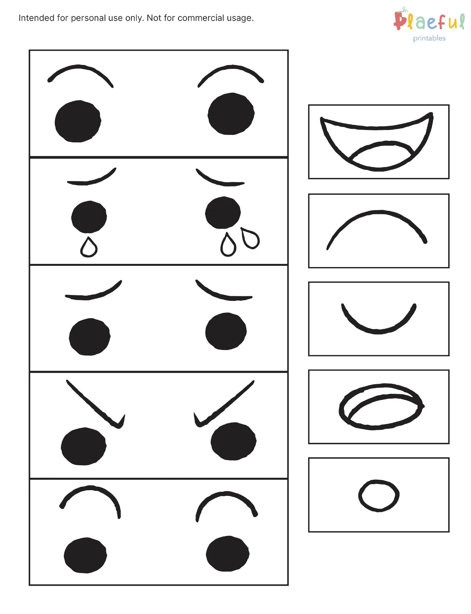 Emotions Learning Printable Montessori Preschool Activity 