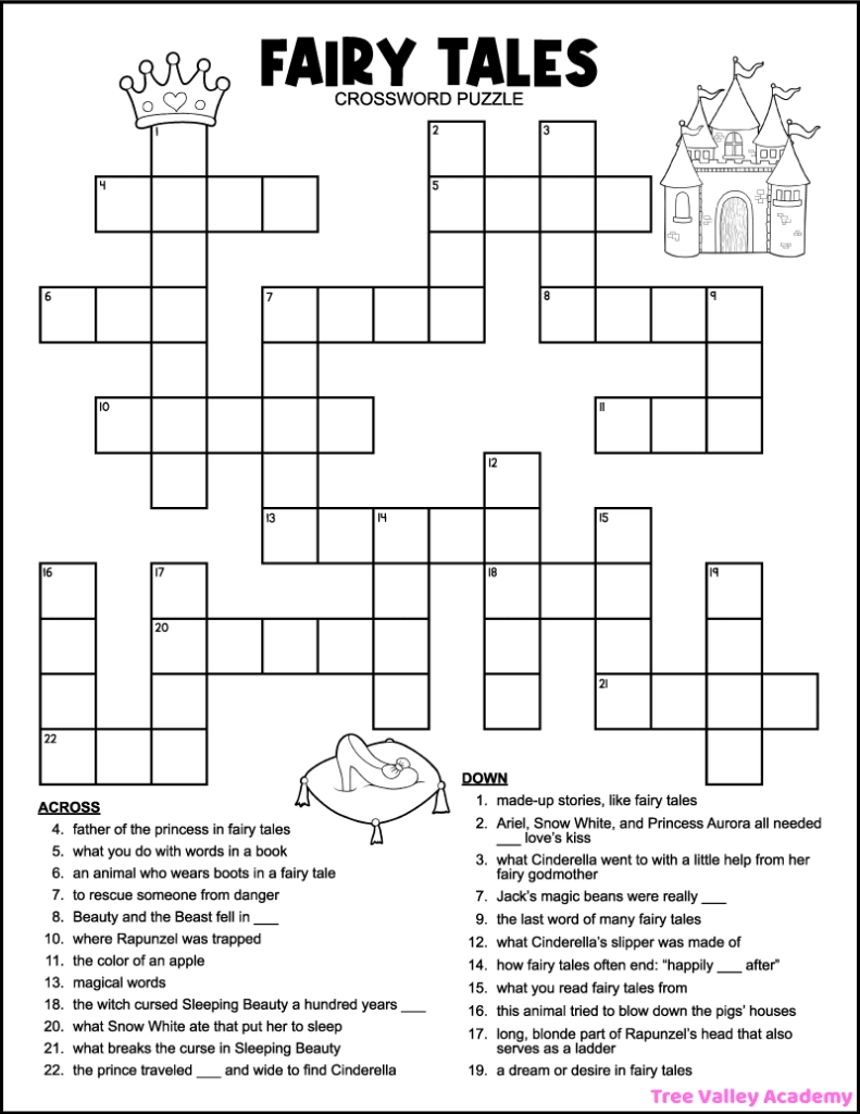 Free Printable Crossword Puzzles Themed