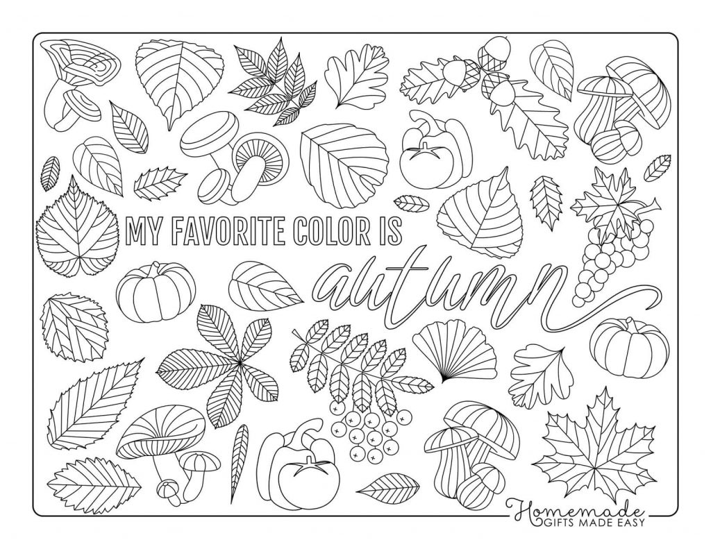Fall Coloring Pages For Kids amp Adults 2023 Paper Mill Blog