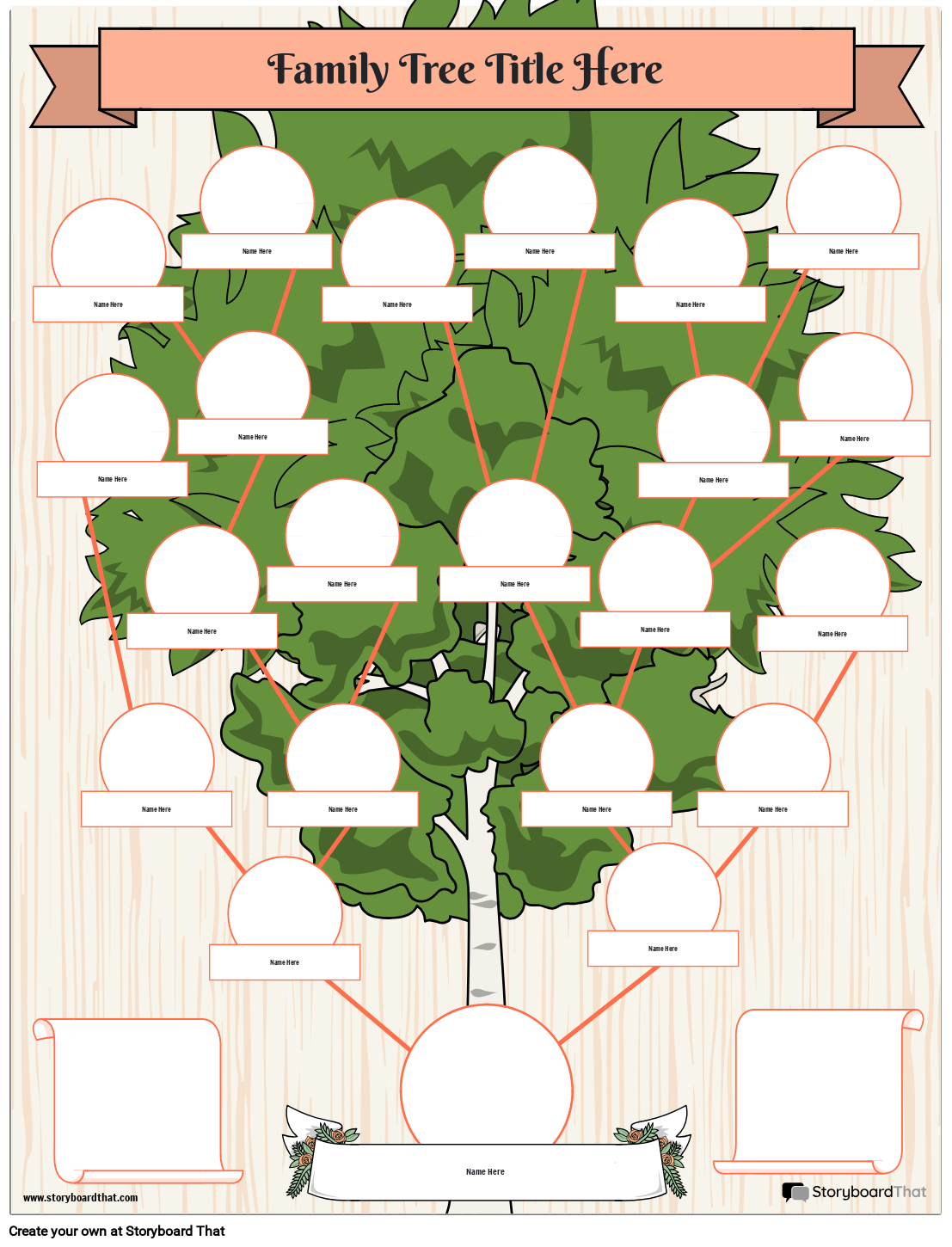 Printable Family Tree Sheets