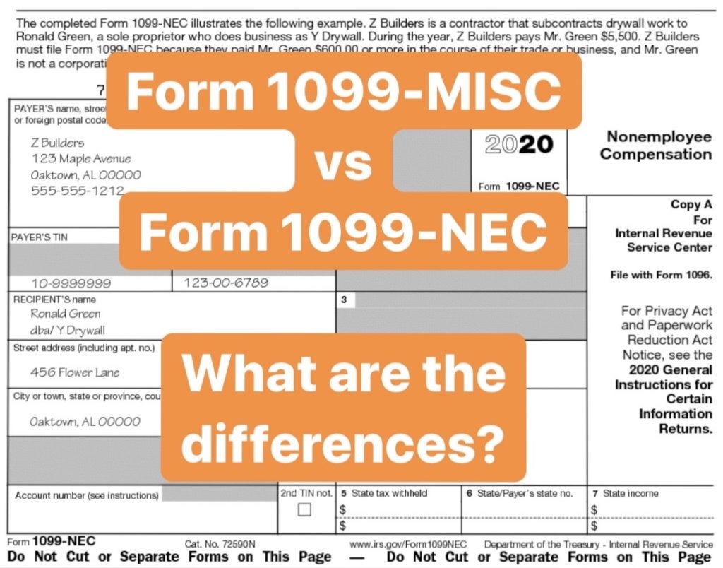 Form 1099 MISC Vs Form 1099 NEC How Are They Different Falcon 