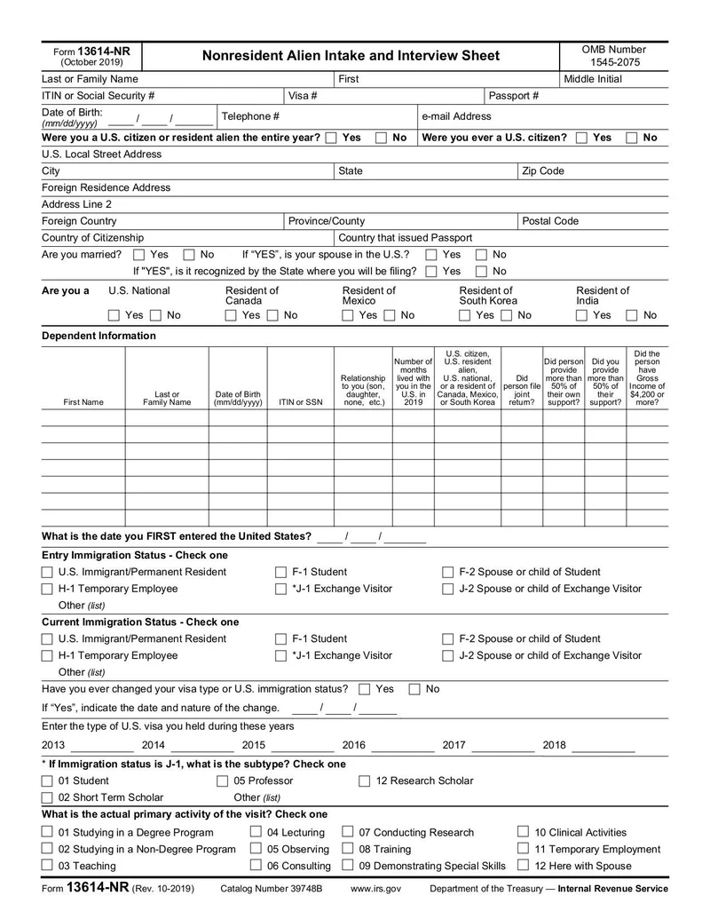 Form 13614 C Pdf