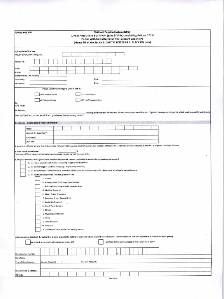 Form 601 PW PDF PDF