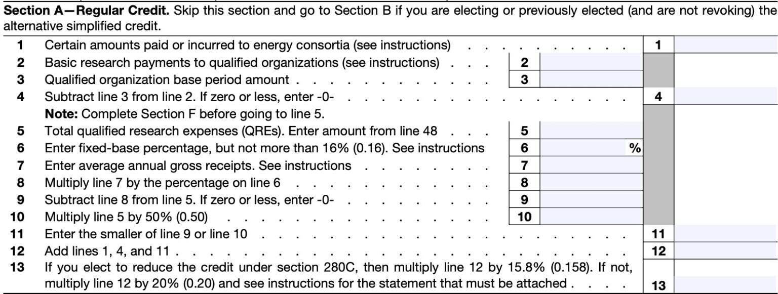 Form 6765 2024 Printable