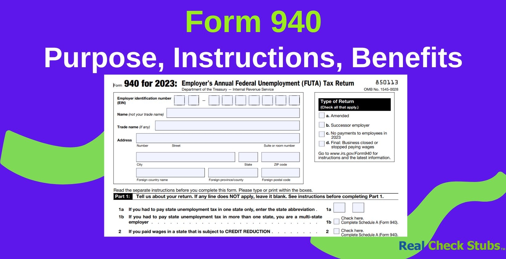 Form 940 Instructions How To Fill Out