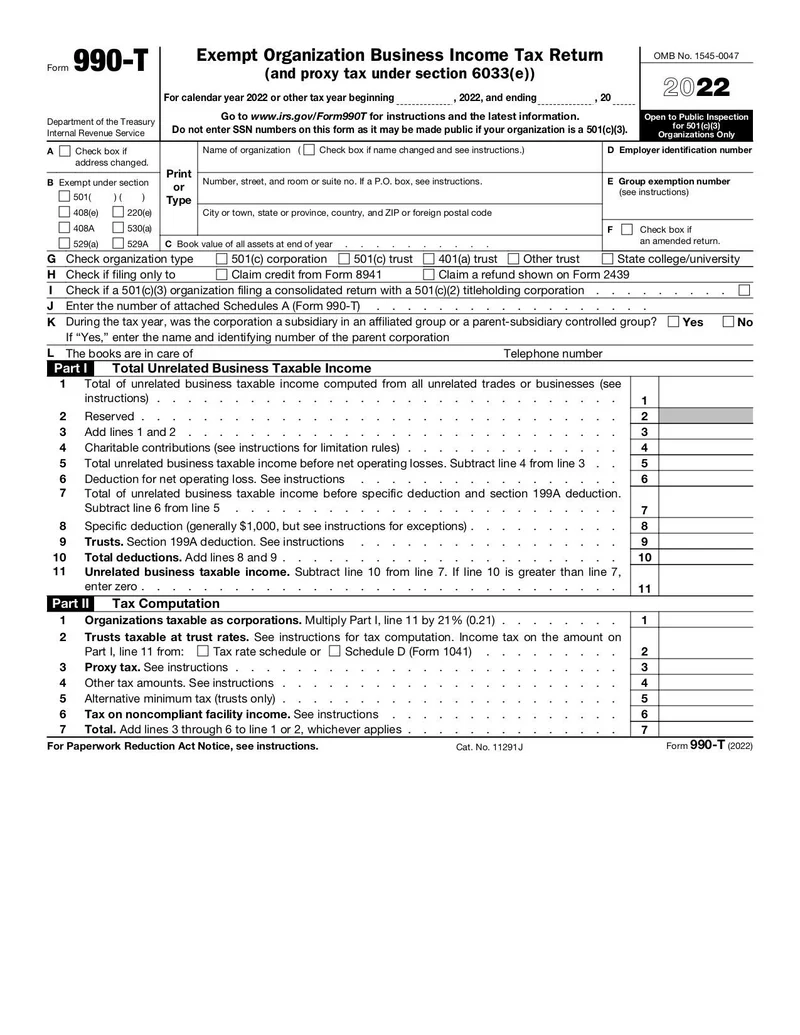 Fillable Form 990 2023