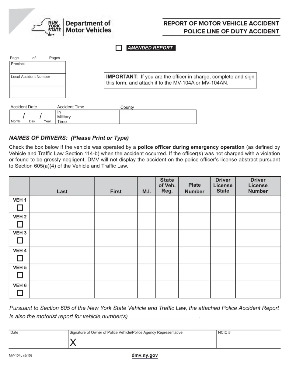 Form MV 104L Fill Out Sign Online And Download Fillable PDF 