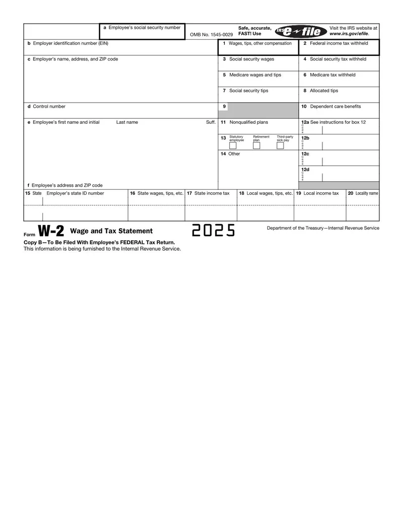 Form W 2 2025 Fill And Sign With Lumin