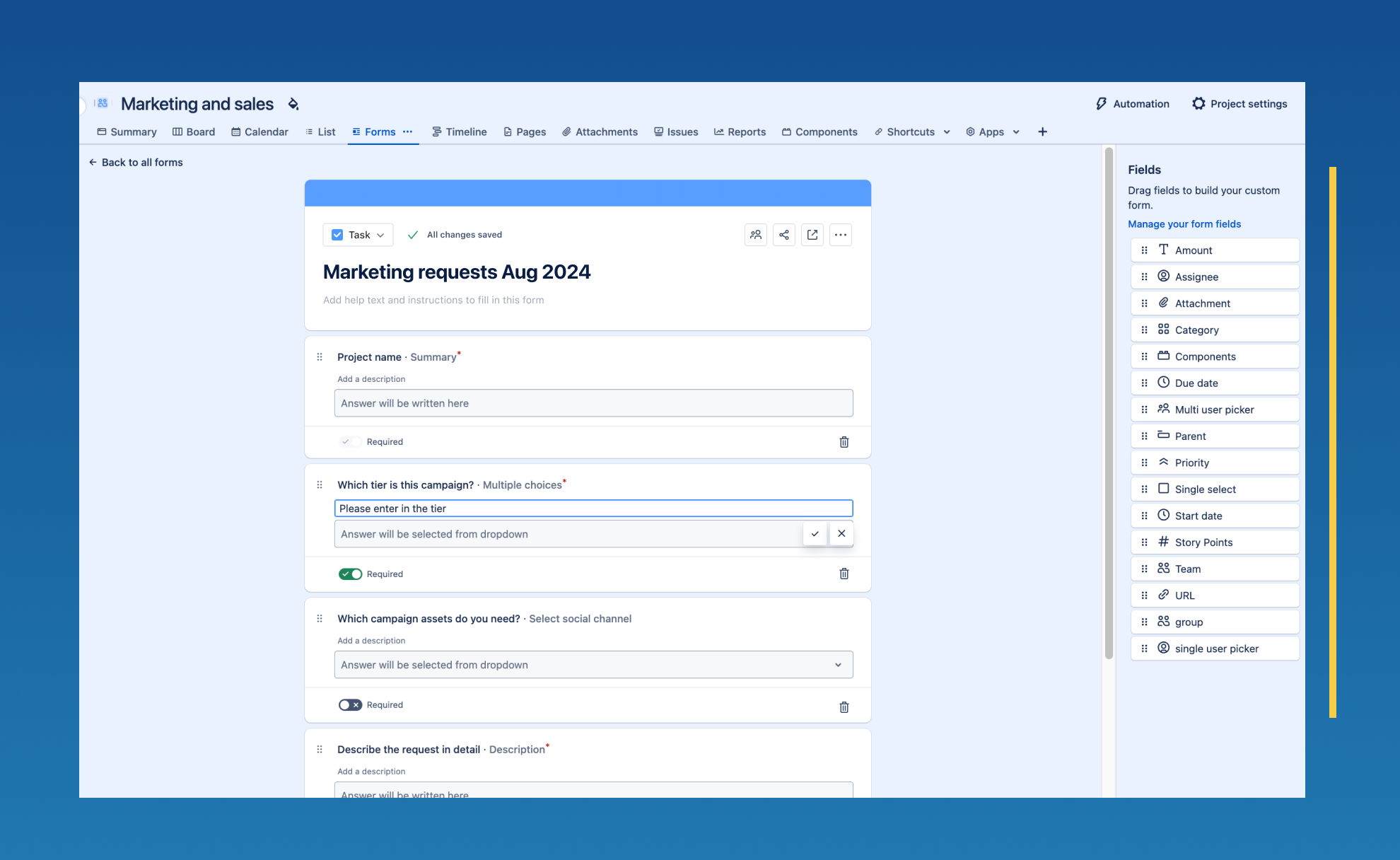 Forms In Jira Cloud Software Projects