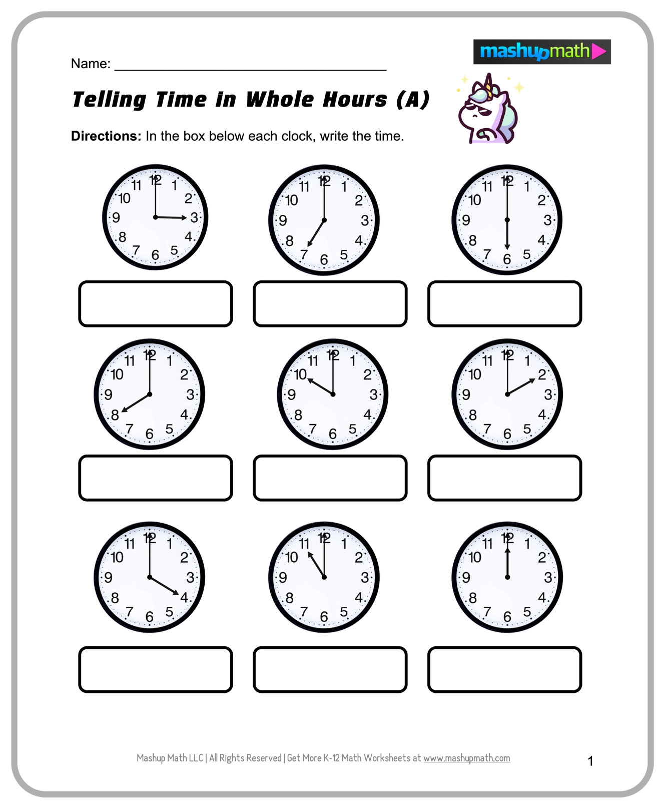 Free 2nd Grade Math Worksheets Printable W Answers Mashup Math