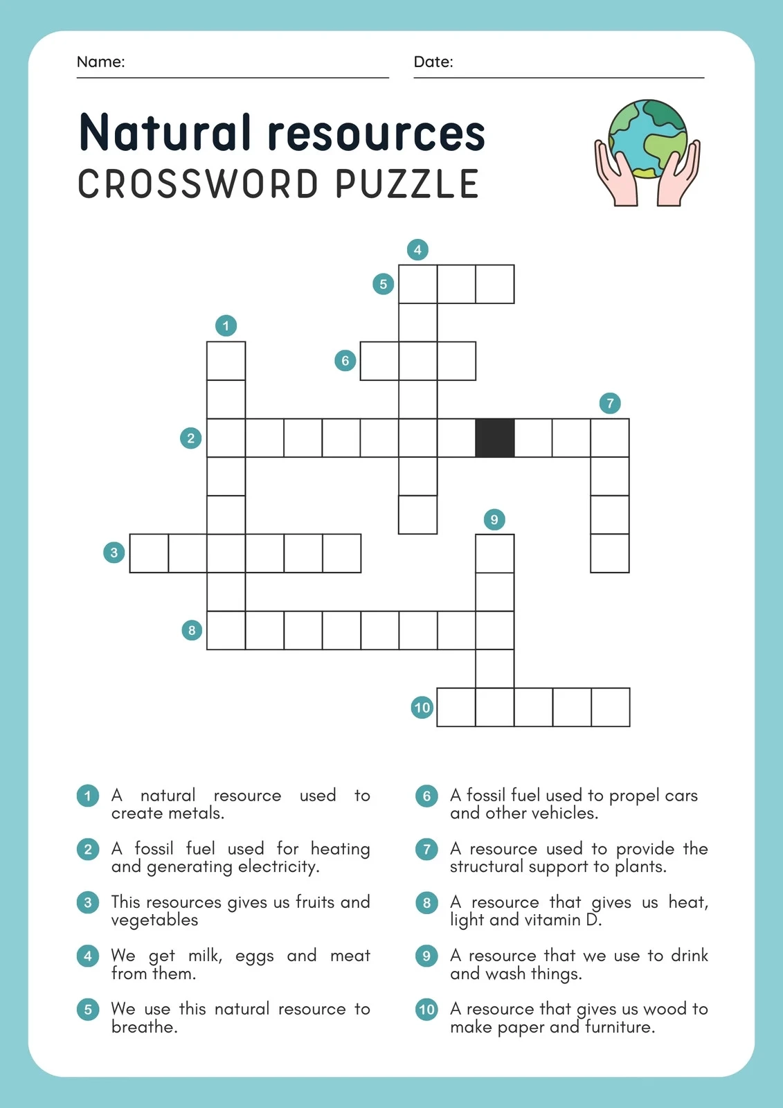 Crossword Puzzle Maker Printable