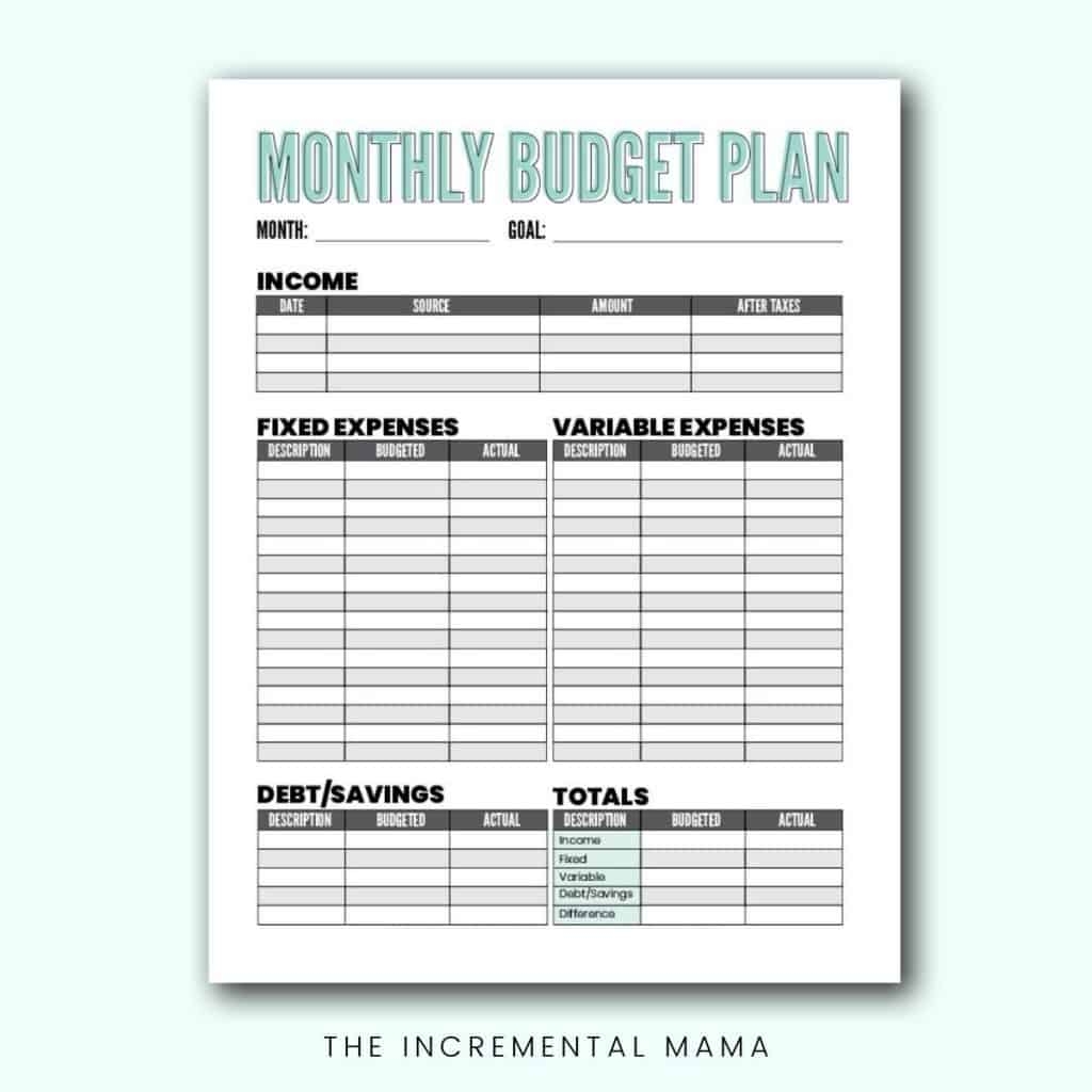 Free Printable Budget Worksheets Pdf