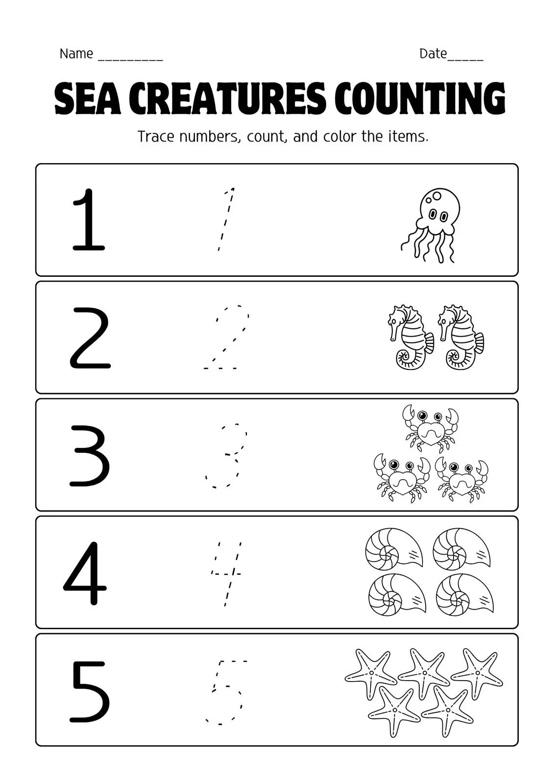 Free Preschool Worksheets Age 3-4 Printable