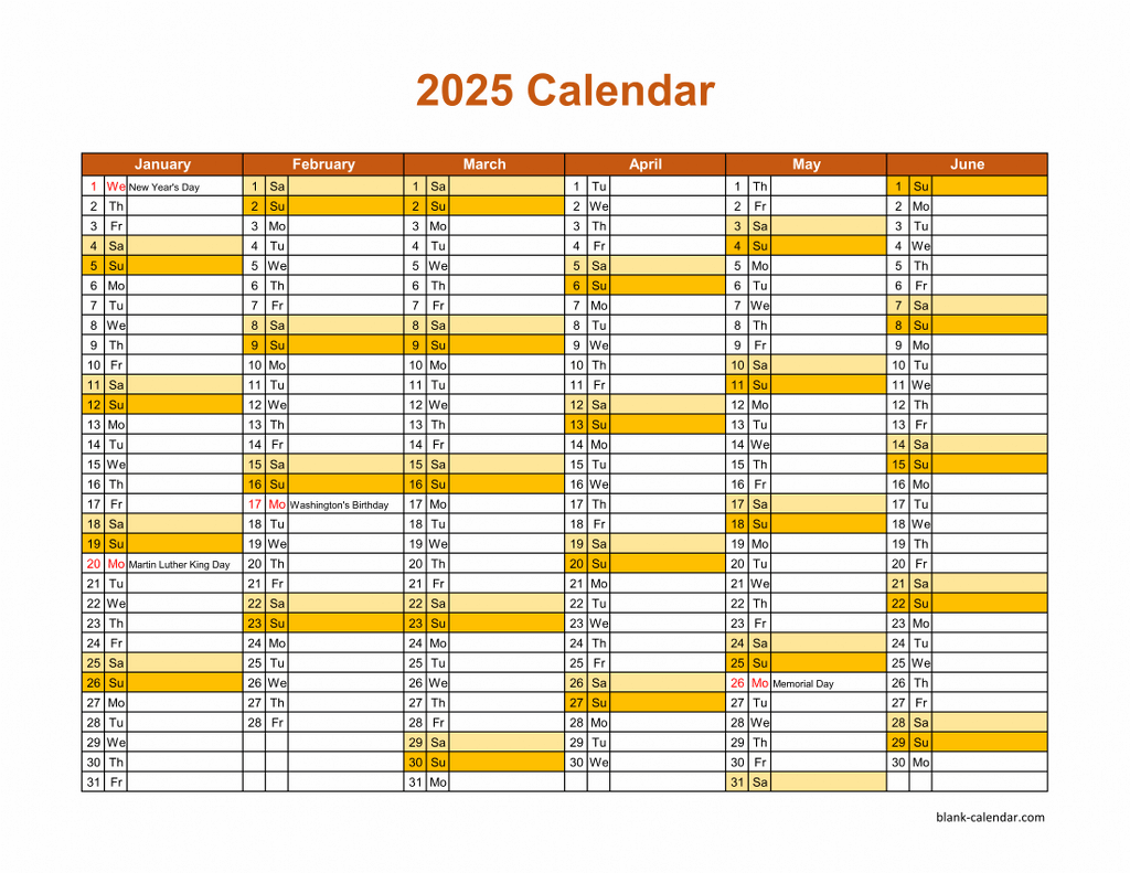 Printable Blank Calendar With Lines 2025